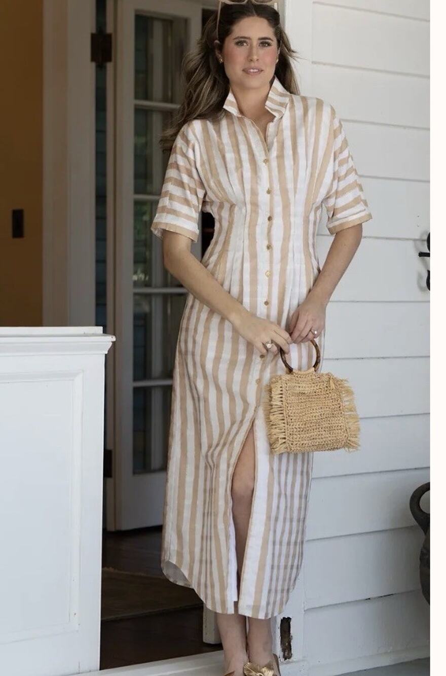 Emily McCarthy Georgia Dress Size XS Striped